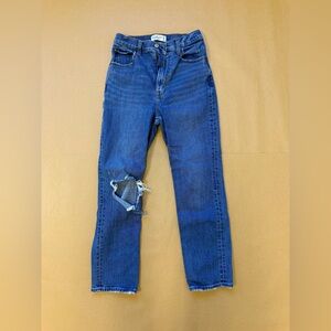 Abercrombie & Fitch Women's Blue Straight Leg Jeans